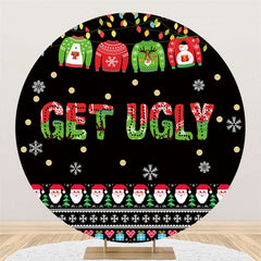 Get Ugly Sweater Thème Joyeux Anniversaire Cercle Toile de Fond