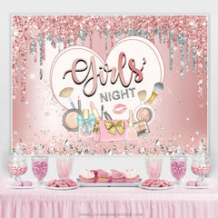 Filles nuit paillettes maquillage enterrement de vie de jeune fille