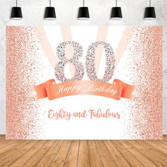 Paillettes et points dorés Joyeux 80e anniversaire Toile de fond