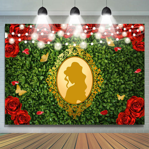 Or miroir rouge rose joyeux anniversaire toile de fond pour fille Or miroir rouge rose joyeux anniversaire toile de fond pour fille