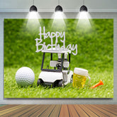 Golf Jouet Voiture Ours Prairie Bokeh Anniversaire Toile de Fond