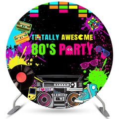 Toile de fond de fête des années 80 totalement géniale de graffiti pour l'anniversaire