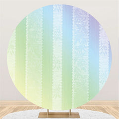 Toile De Fond Ronde Joyeux Anniversaire Sur Le Thème Vert Et Bleu