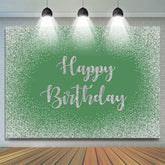 Vert Bokeh Glitter Joyeux Anniversaire Toile de Fond pour la Fête