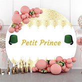 Chapeau vert doré Petit Prince Roud, toile de fond pour fête prénatale