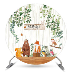 Feuilles Vertes Animaux Bois Safari Genre Révéler Toile De Fond
