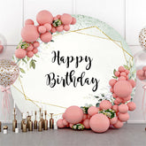 Toile de fond de paillettes de feuilles vertes pour la fête de joyeux anniversaire