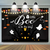 Toile de aime Halloween Lumière UN Petit Huer Bébé Douche