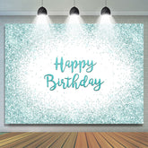 Joyeux Anniversaire Vert Menthe Glitter Bokeh Toile de Fond pour la Fête