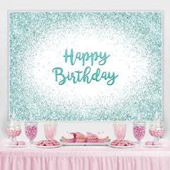 Joyeux Anniversaire Vert Menthe Glitter Bokeh Toile de Fond pour la Fête