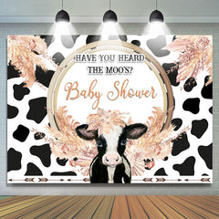 Avez-vous entendu la toile de fond de décoration de douche de bébé Moos