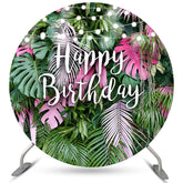 Hawaii arbre plage vacances rond joyeux anniversaire toile de fond