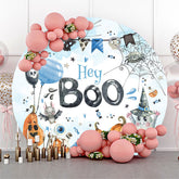Hey Boo Bat Spider Round Toile de fond de douche de bébé Halloween