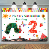 Hungry Caterpillar tourne la toile de fond de deux anniversaires