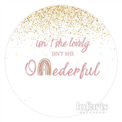 N'est-elle pas belle et Onederful Circle Birthday Backdrop