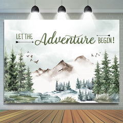 Jungle Let The Adventure Begin Toile de fond de douche de bébé