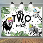 Jungle Safari Animals Backdrpo pour le deuxième Brithday