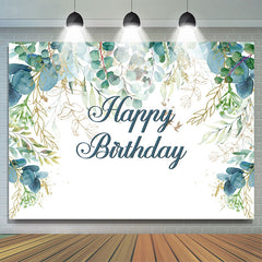 Type de feuilles Toile de fond simple joyeux anniversaire pour la fête