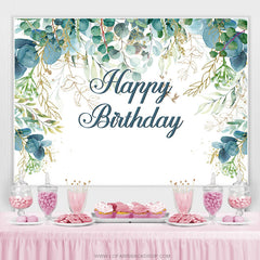 Type de feuilles Toile de fond simple joyeux anniversaire pour la fête