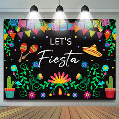 Lets Fiesta Plant Succulents Happy Holiday Toile de fond