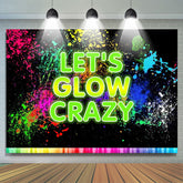 Lets Glow Crazy Graffiti Splash Paint Party Toile de fond