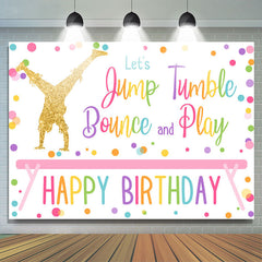 Permet de sauter, de rebondir et de jouer à la toile de fond Joyeux anniversaire