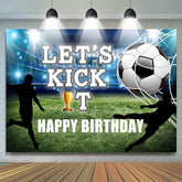 Lets Kick It Fond de joyeux anniversaire de terrain de football