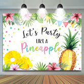 Permet de faire la fête comme une toile de fond d'ananas pour la photo