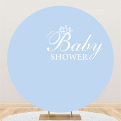 Toile de fond bleu clair pour bannière de fête de douche de bébé