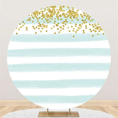 Toile De Fond D'anniversaire De Cercle De Paillettes De Rayure Vert Clair