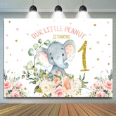 Litter Peanut tourne un anniversaire en toile de fond