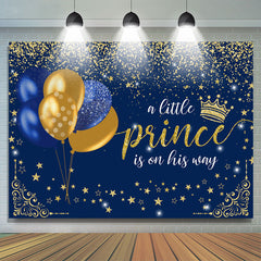 Le petit prince est sur son chemin toile de fond de douche de bébé