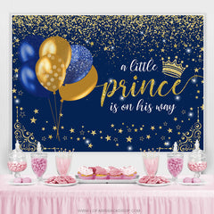 Le petit prince est sur son chemin toile de fond de douche de bébé