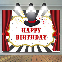 Rideau de cartes magiques sur le thème du joyeux anniversaire