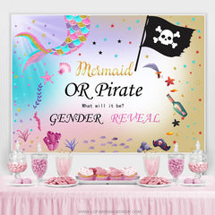 Sirène ou pirate ce qui sera toile de fond de douche de bébé