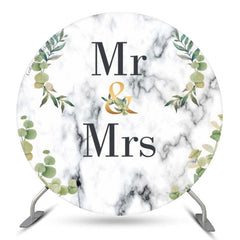 M. Mme Feuilles Texture Abstraite Toile De Fond De Mariage Ronde