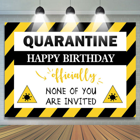 Aucun de vous n'est invité Joyeux anniversaire Aucun de vous n'est invité Joyeux anniversaire