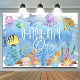 O Fish Ally One Under The Sea Anniversaire Toile de fond