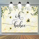 Oh Babee Honey Toile de fond de tournesol pour baby shower
