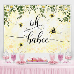Oh Babee Honey Toile de fond de tournesol pour baby shower