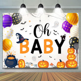 Oh Bébé Halloween Ballons Huer Bébé Douche Toile de aime