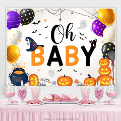 Oh Bébé Halloween Ballons Huer Bébé Douche Toile de aime