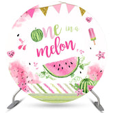 One In A Melon Summer Round Joyeux Anniversaire Toile de Fond