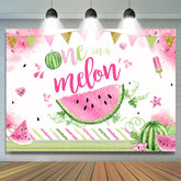 One in A Melon Summer Watermelon 1er anniversaire Toile de fond