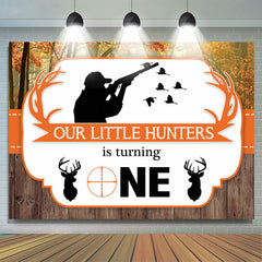 Nos petits chasseurs organisent une toile de fond pour le 1er anniversaire