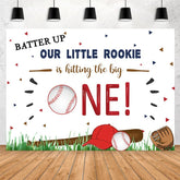 Notre petite recrue frappe la toile de fond Big One Birthday