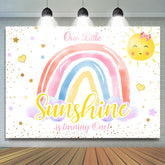 Toile de fond de notre premier anniversaire Little Sunshine pour fille