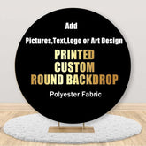 Bannière de toile de fond de fête noire personnalisée imprimée