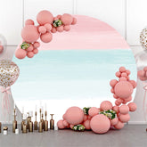 Fond De Cercle Joyeux Anniversaire Rose Et Bleu Blanc