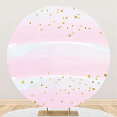 Fond De Joyeux Anniversaire Cercle De Paillettes Rose Et Blanc